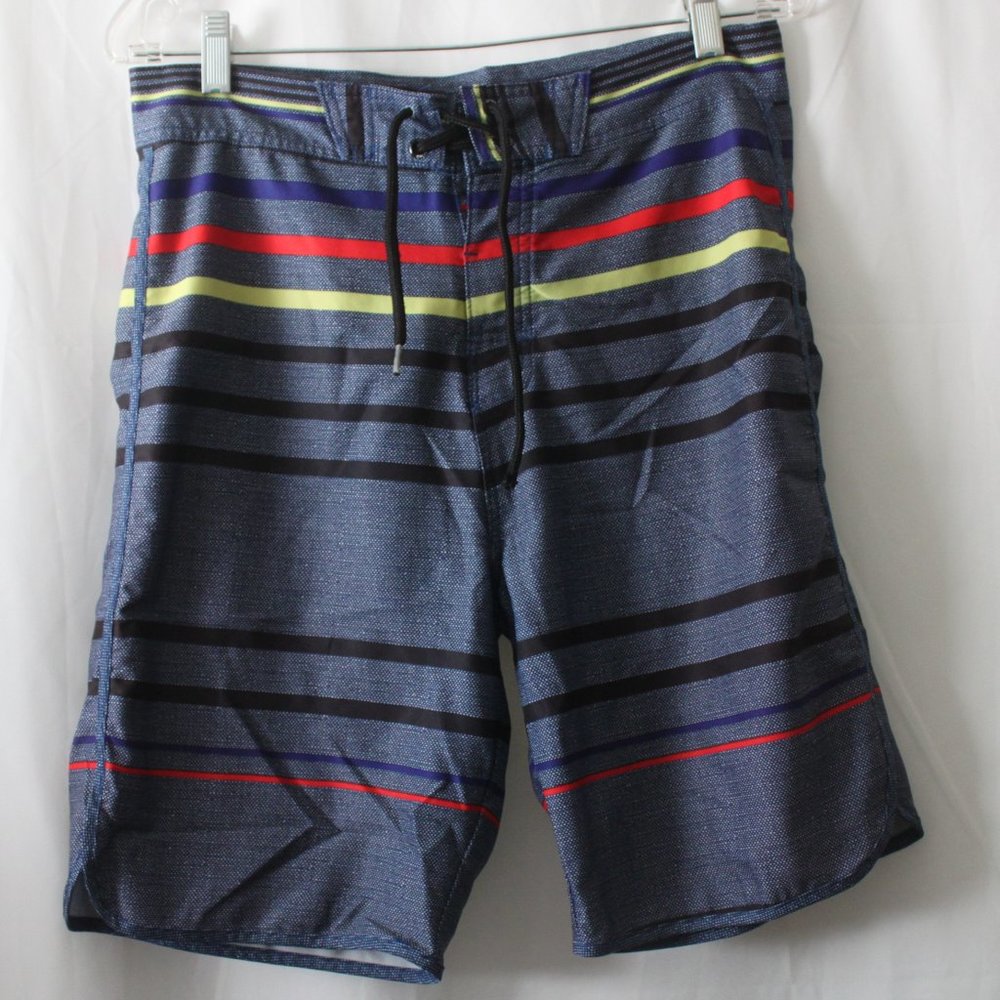 Split Size: 30 Boardshorts  Color: Blue, Black, yellow and, Red
